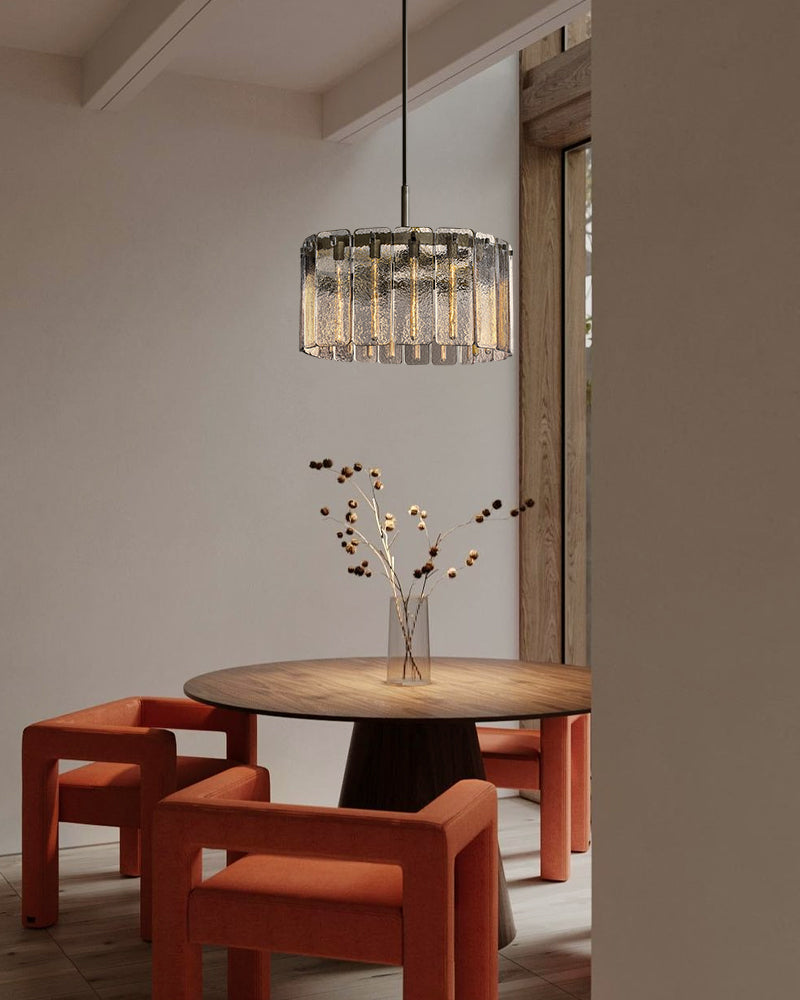 Calamette Clear Glass Linear Chandelier Indoor Lighting Wide 60" 71" for Kitchen Island