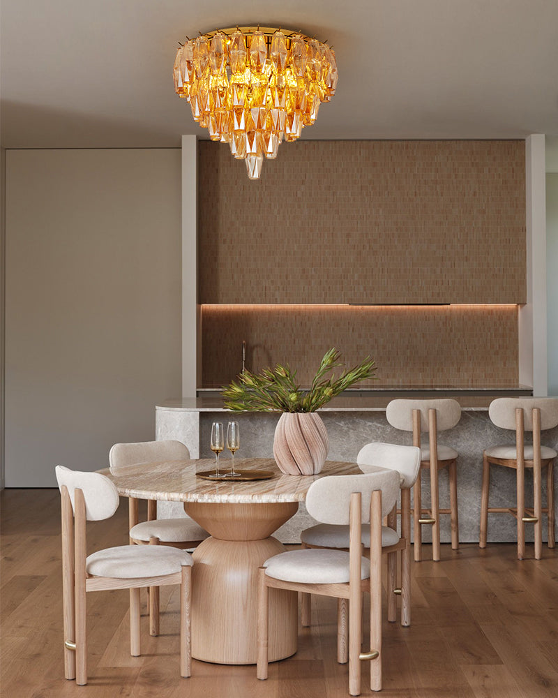LightsStory Murano Glass Round Ceiling Light - Statement - LightsStory Chandeliers & Crystal Lighting - USA