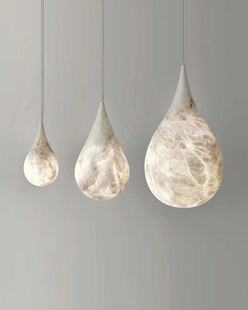 mini marble pendant lamp white