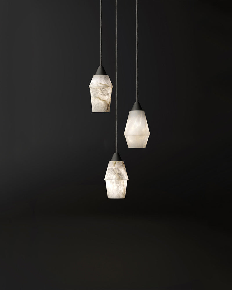 5-wattage 1-light small pendant marble lamp