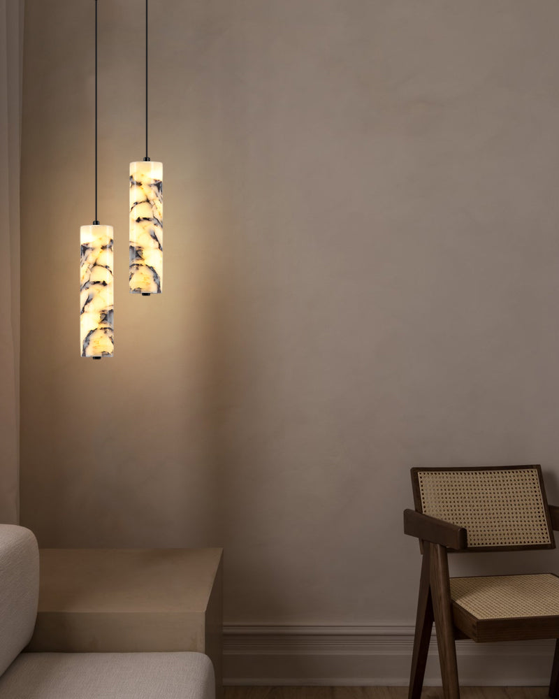 Modern Luxury LED Marble Linear Suspension Light Wide 36" 48" 60" for Kitchen Island Luxury Modern Chandelier