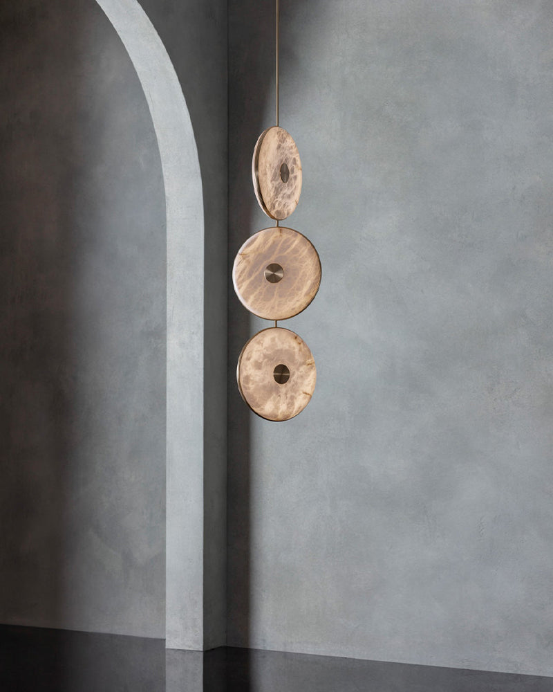 Lausanne Series Geometric Chandelier | Rotatable Alabaster Hand-selected natural alabaster diffusers with sleek metal rods, Sleek metal finish for Kitchen islands, entryways, and dining rooms Modern Pendant lamp