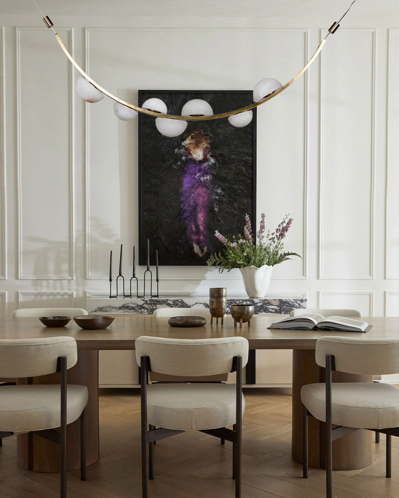 LightsStory Alabaster Drop-shaped Pendant Light - Statement Brass - LightsStory Chandeliers & Crystal Lighting - USA