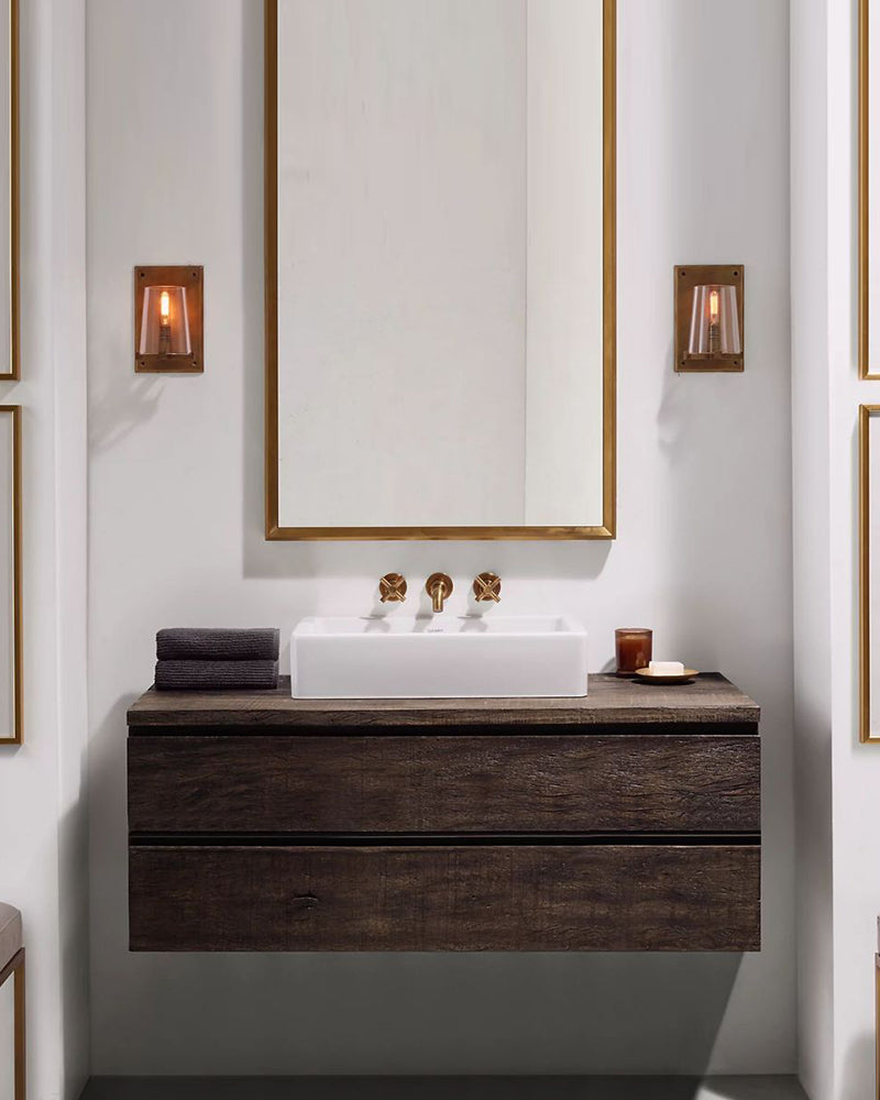 12-light Pauillac Brass/Black Linear Clear Glass Chandelier 49" 60" for dining room