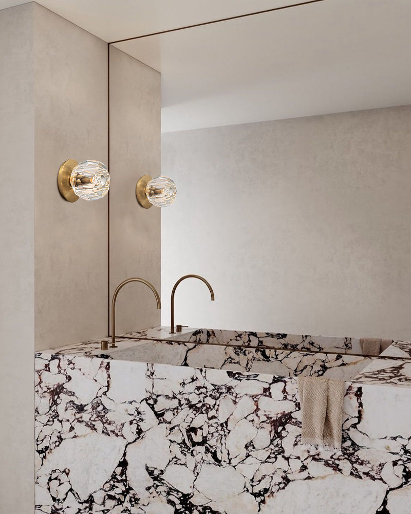 Black/Brass Modern Crystal Ceiling Lighting with Adjustable Cord for Bedroom Hallway Modern Pendant lamp