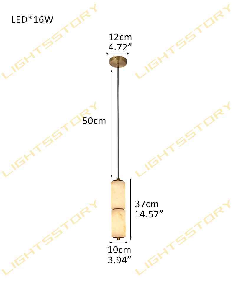 LightsStory Series Linear Chandelier | Natural Handmade Alabaster with Gold Metal Finish for Kitchens Island, Living Rooms and Bedrooms (Copy)