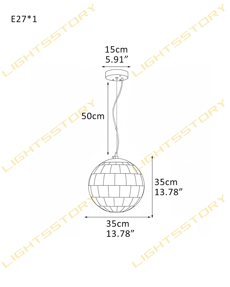 Alabaster Cascading Shell Globe Multi Ball Pendant Light - Natural Spanish Alabaster Spheres, Lux Gold Trim - Kitchens, Dining & Living Rooms