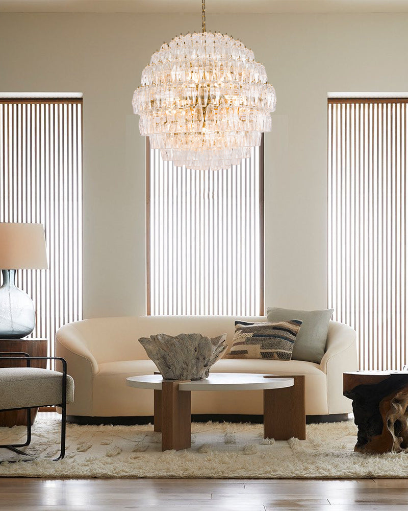 Vintage Murano Hand-Blown Globe Chandelier for Dining Room and Living Room