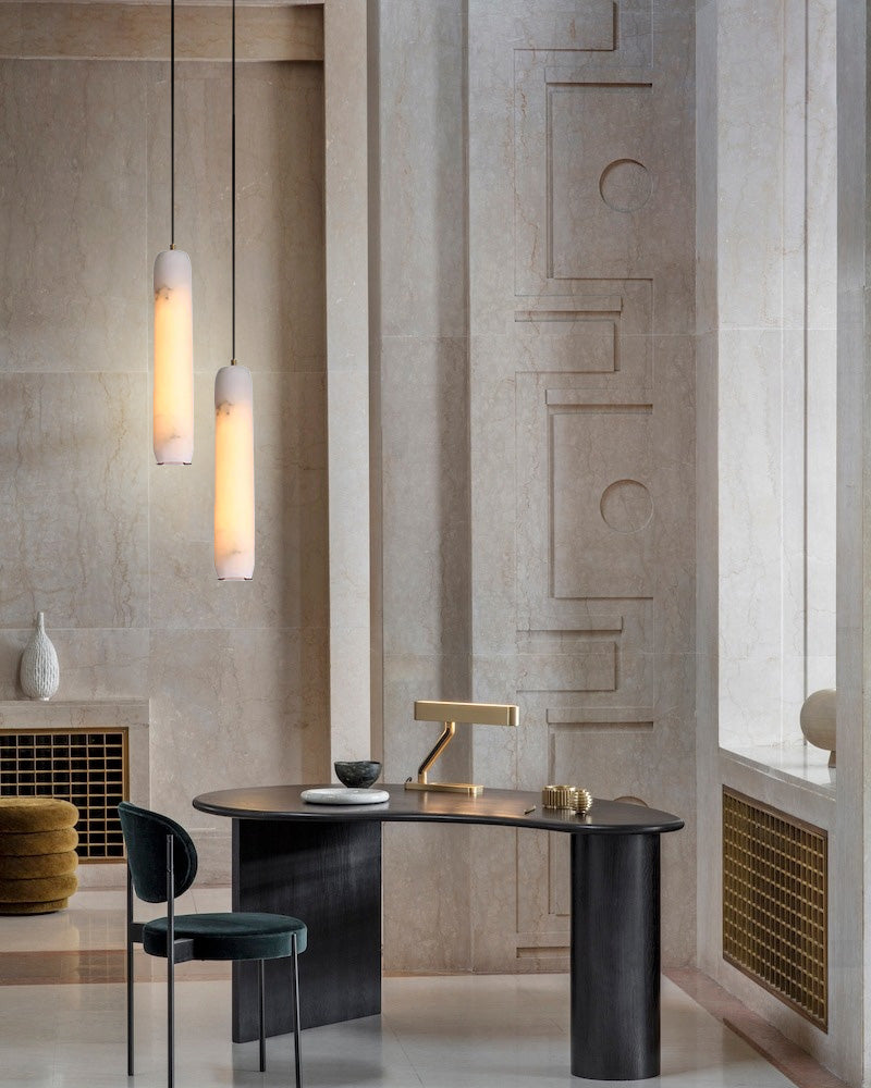 Column Pendant Short marble lamp