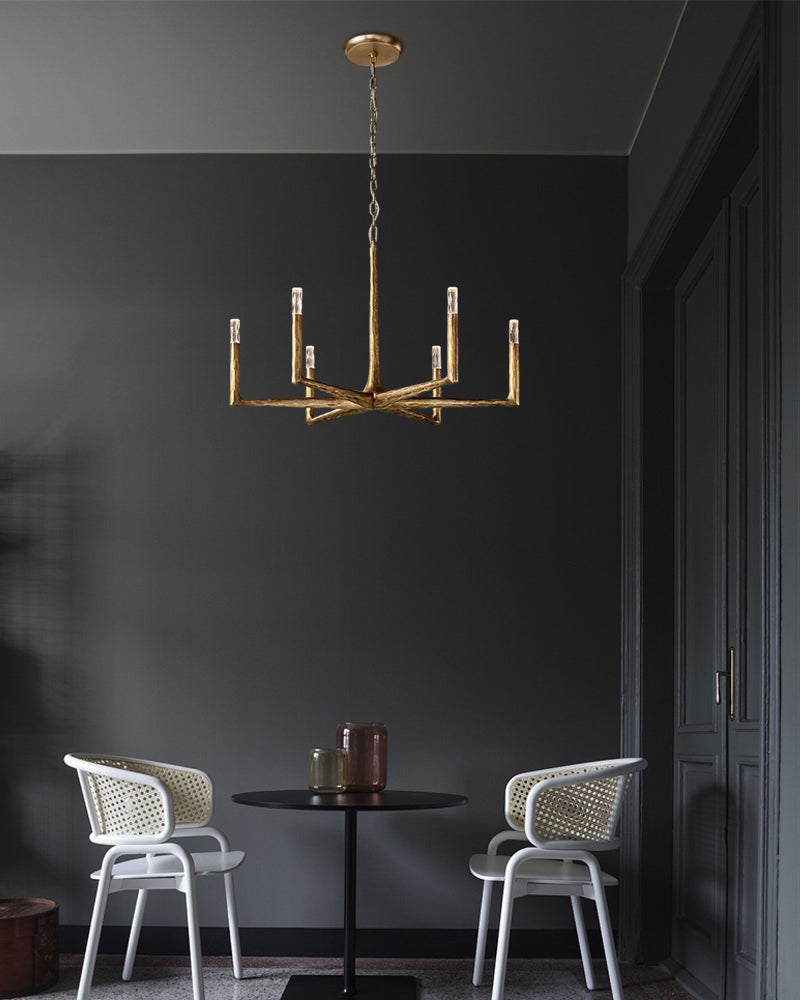 Hand-Forged Chandeliers | Brushed Copper/Black,11/13/17 bulbs