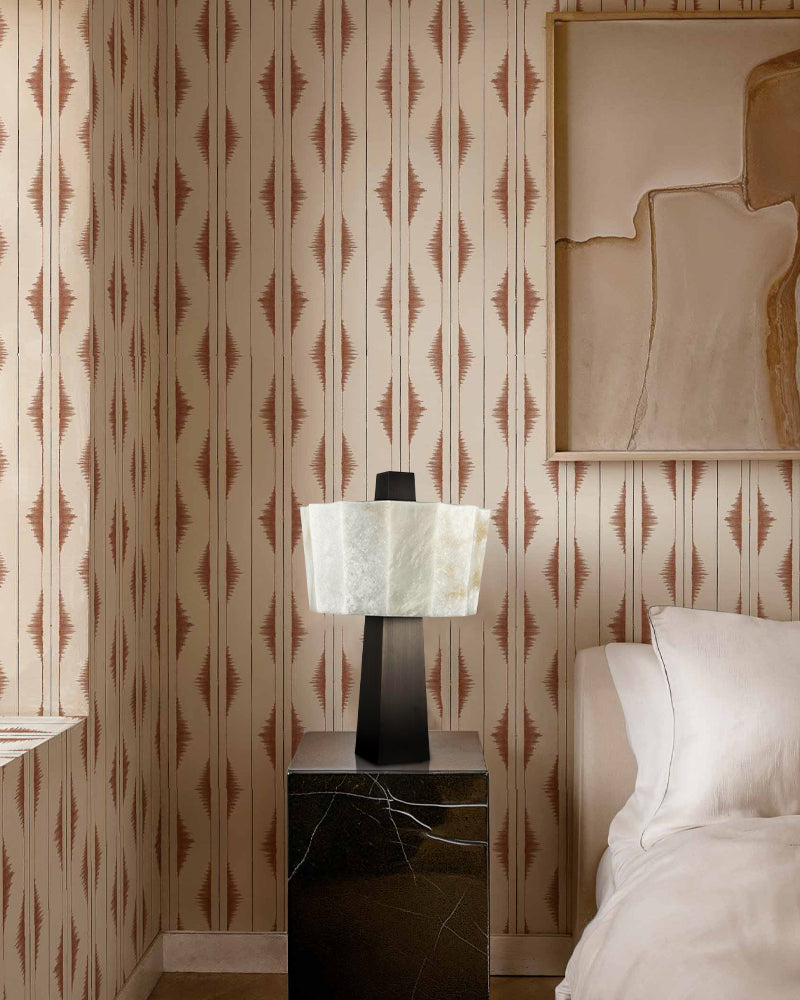 Bedside Tabletop Lamps LED Alabaster Grandeur Small Table Lamp Black Stainless Base Modern Table lamp