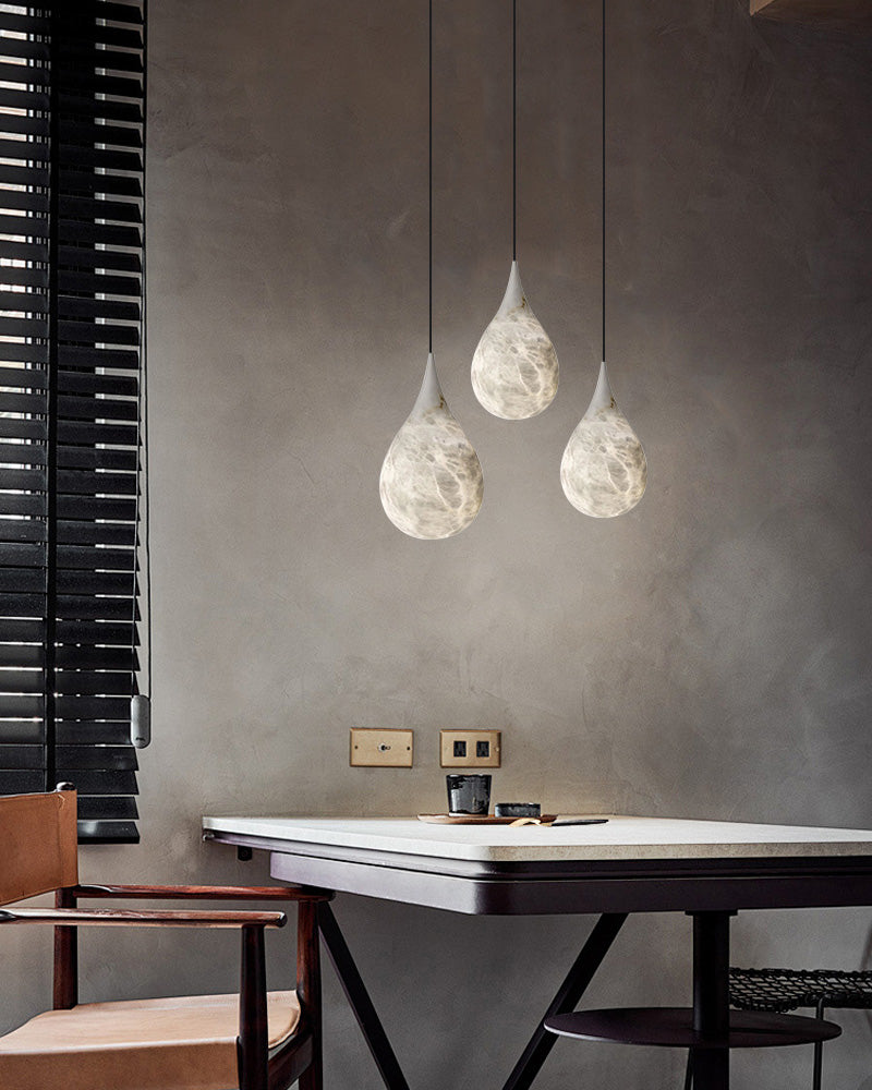 marble pendant lamp hanging for restaurants by stepless dimming