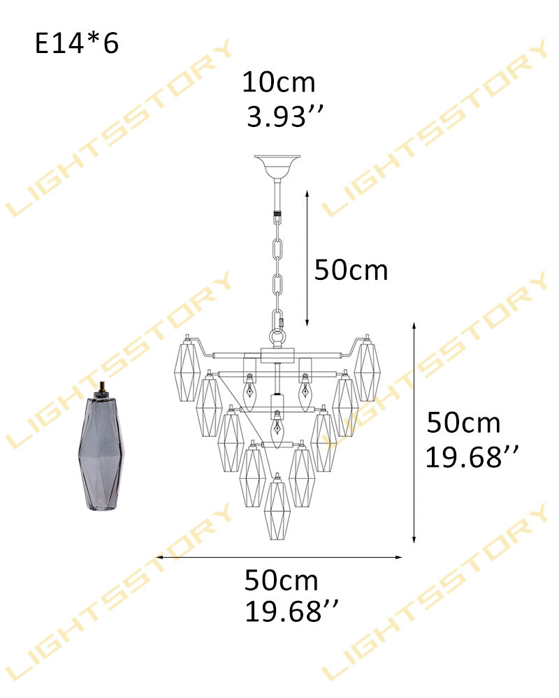 Modern Multi-Layer Murano Colorful Glass Round Chandelier Gold Framework for living room