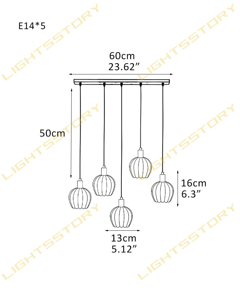LightsStory Series Flower Bud Pendant Lights with Alabaster Petals with Gold or Black accents for Living Rooms and Dining Rooms 5 light-L13*H16CM L5.12"*H6.3" American chandelier