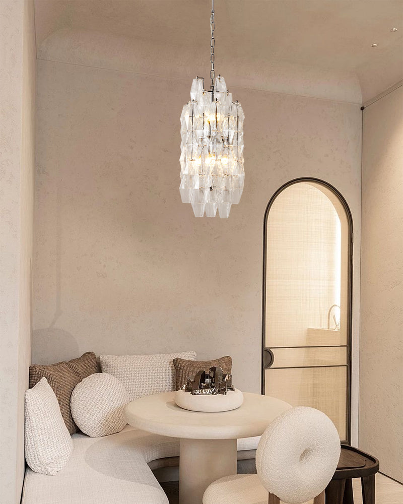 6 lights Hand-blown Murano Colorful Glass Interior Small Pendant Lights Wide 12" Height 24" Modern Pendant lamp