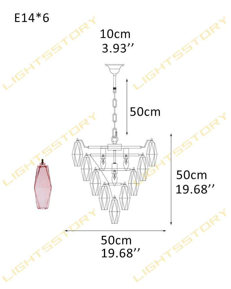 Modern Multi-Layer Murano Colorful Glass Round Chandelier Gold Framework for living room