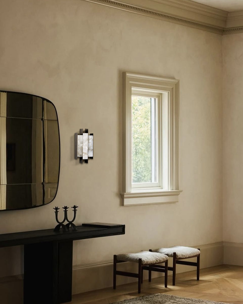 LightsStory Alabaster Rectangle Wall Sconce - Iconic Serene White