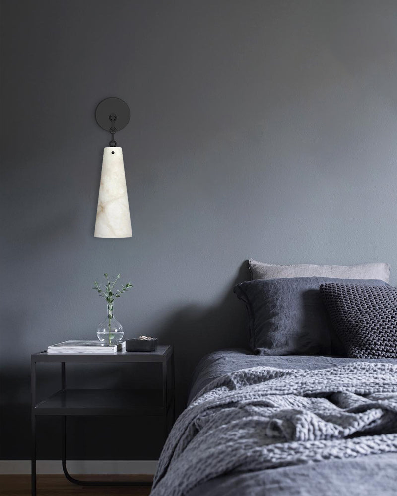 Vintage black wall lamp for bedroom