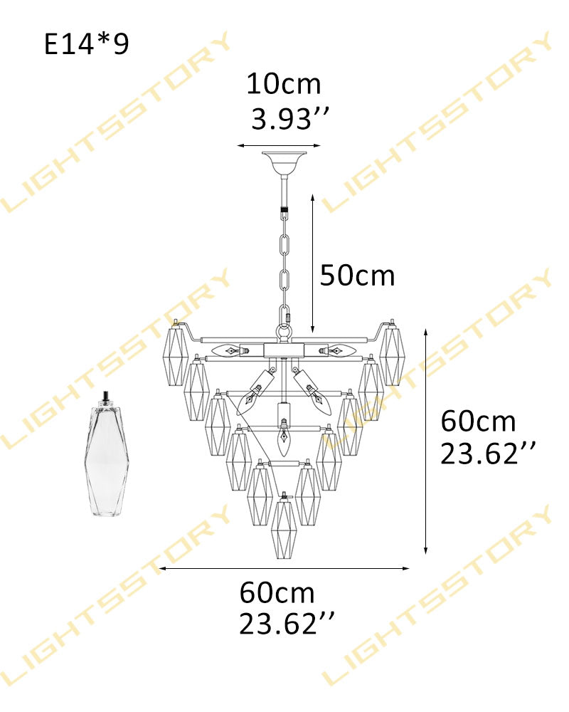 Modern Multi-Layer Murano Colorful Glass Round Chandelier Gold Framework for living room