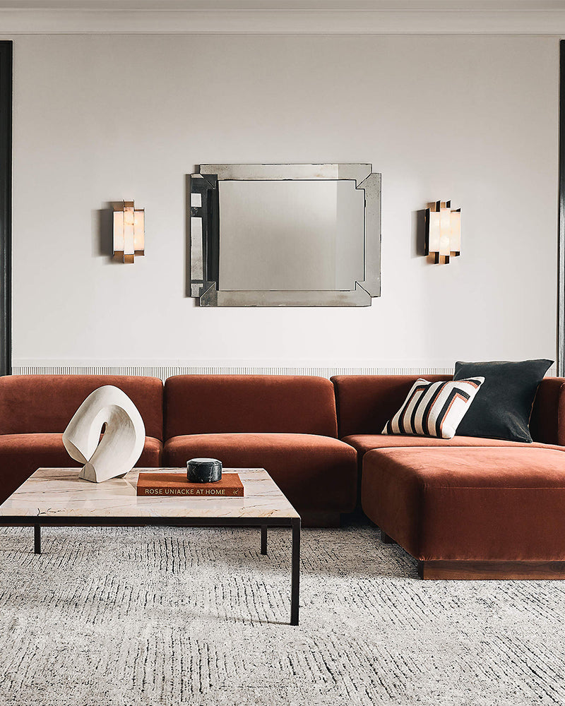 LightsStory Alabaster Rectangle Wall Sconce - Iconic Serene White