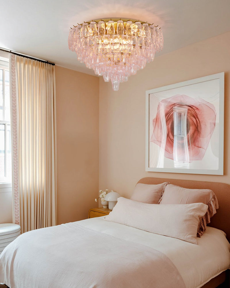 LightsStory Murano Glass Round Ceiling Light - Statement - LightsStory Chandeliers & Crystal Lighting - USA