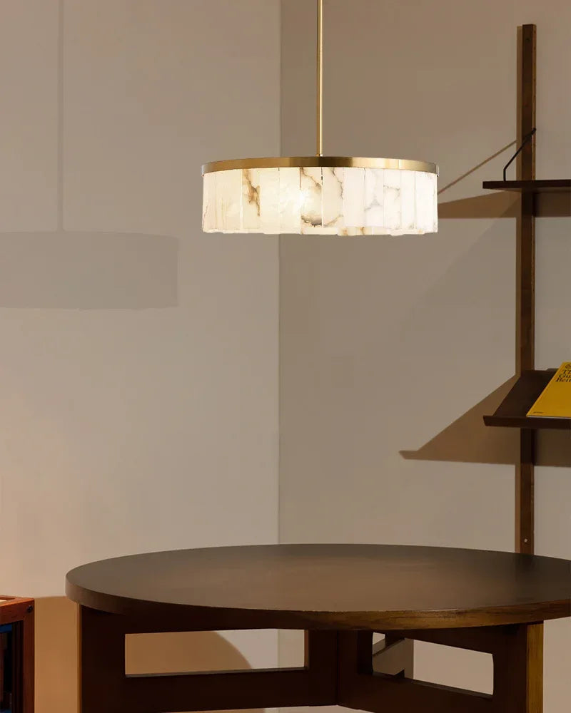 Windham Series Geometric Chandelier | Triple Tier Handcrafted Natural Plaster, Textured Matte Finish for Living Rooms, Bedrooms, and Dining Areas American chandelier