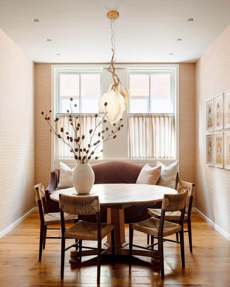 LightsStory Alabaster Sculpted Stone Pendant Light - Modern Art Design