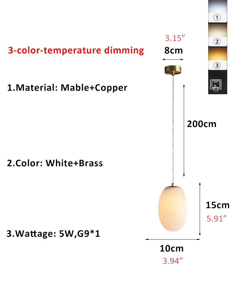 1-light White Alabaster Ceiling Pendant Lamp for dining room,living room,bedroom