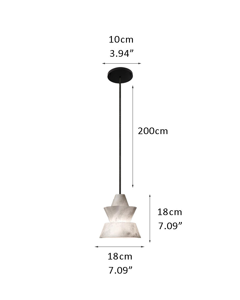 LED alabaster small pendant lamp white three type combination dia 18cm height 22cm