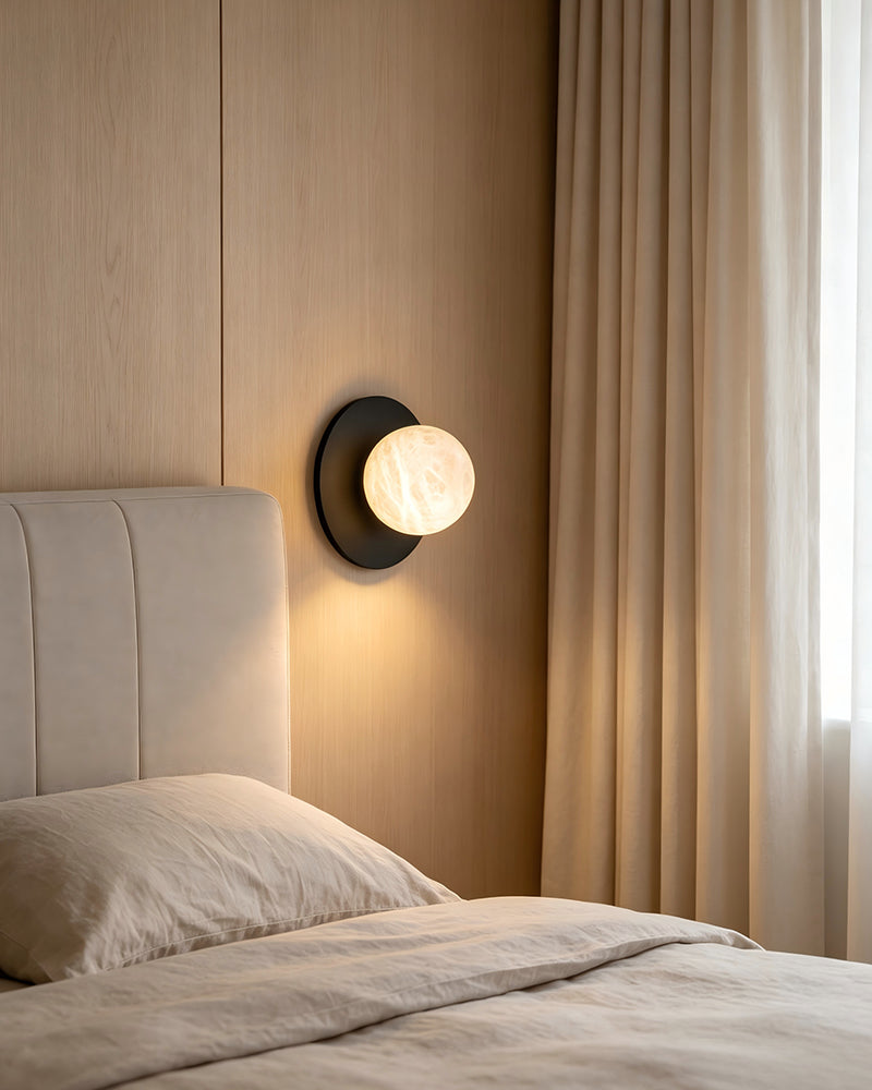 Ethereal Cluster Wall Light - Natural Spanish Alabaster - Bedroom & Living Rooms