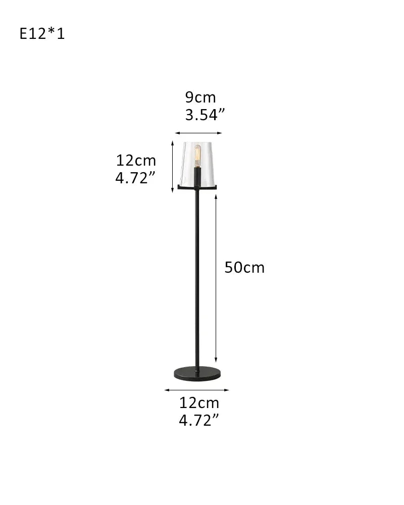 LightsStory Series Geometric Table Lamp | Open Circular Classic brass structure with clear glass shades, Lacquered black brass finish for Living rooms, dining rooms, kitchens, and entryways T-D15*H75CM D5.91"*H29.53" Black American chandelier