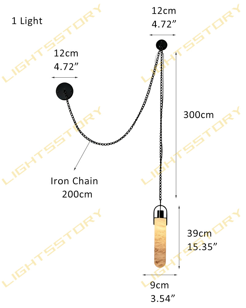 Linear Alabaster Cluster Pendant Light - Natural Spanish Alabaster, Matte Brass & Black Trim - Luxury Home Interior Lighting
