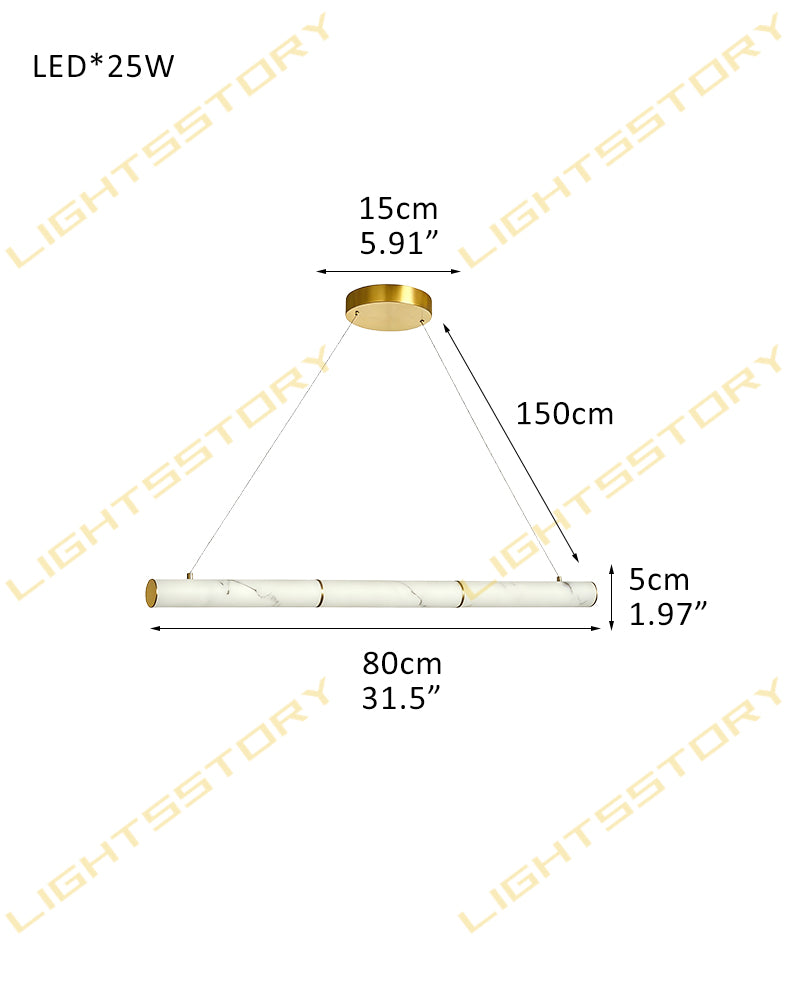 Cora Alabaster Linear Halo Pendant Light - Natural Spanish Alabaster, Lux Gold Trim - Kitchen Islands & Dining Rooms