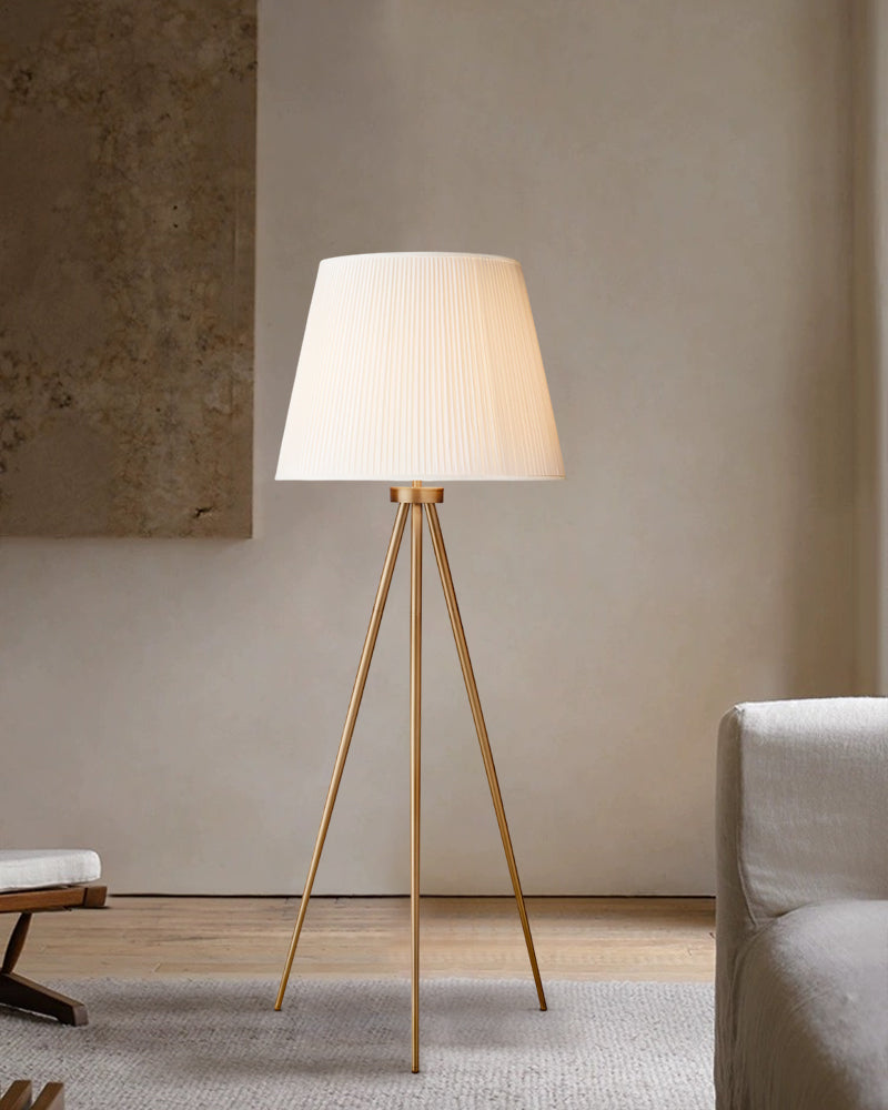 Brass standing lamp