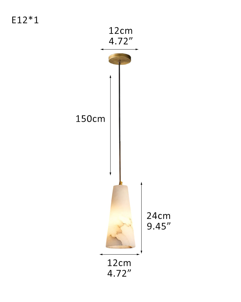 5 Sets of Cone Spanish Alabaster Shade Dome Ceiling Pendant Light Living room