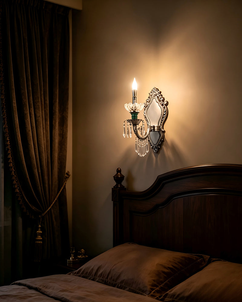 K9 Crystal Multi-Tiered Cascade Wall Light- Artistic Statement Lighting - High Ceiling Lobby, Stairwells and Living Rooms