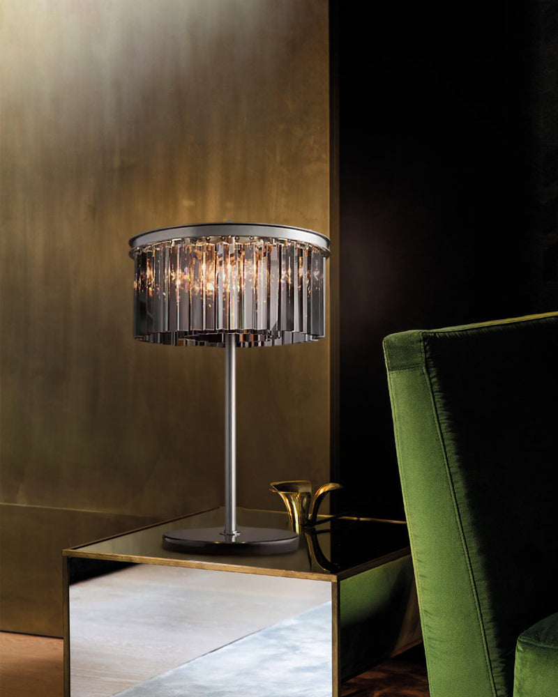 Designer table lamp ODEON by Romatti, Smoky