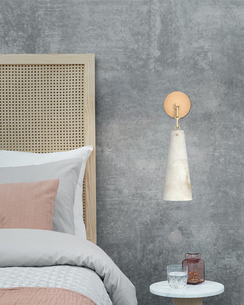 LightsStory Series Geometric Chandelier | Double Pendant Clustered Silhouette Translucent Natural Alabaster and Brass, Premium Brass and Black finish for Modern Dining Rooms and Kitchen Islands Vintage Simple Pendant Lamp