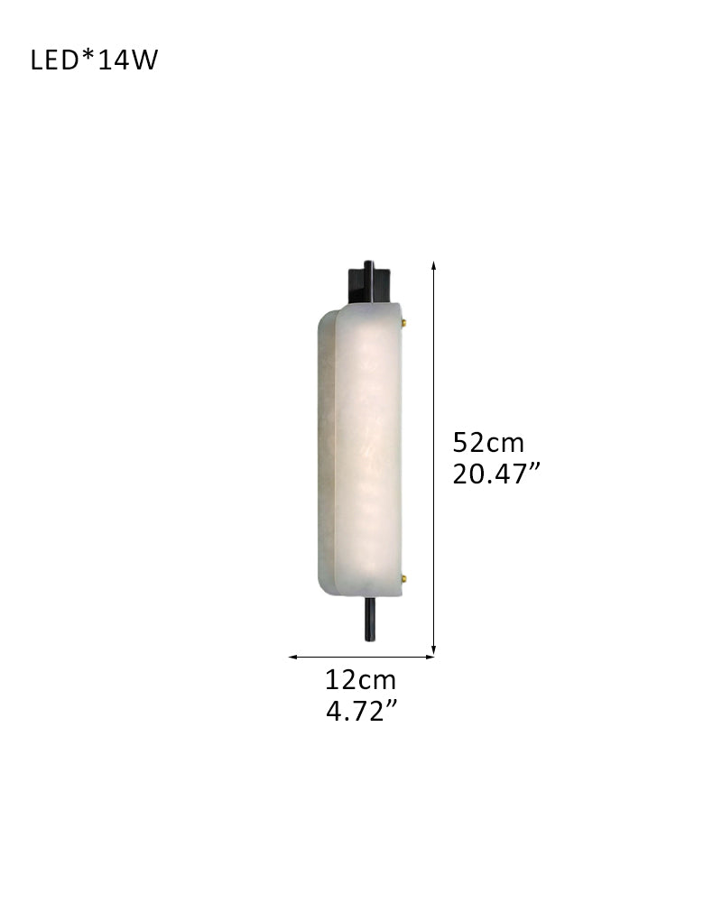Organic Alabaster Linear Pendant Lightiing with Black Metal Frame for Kitchen Island