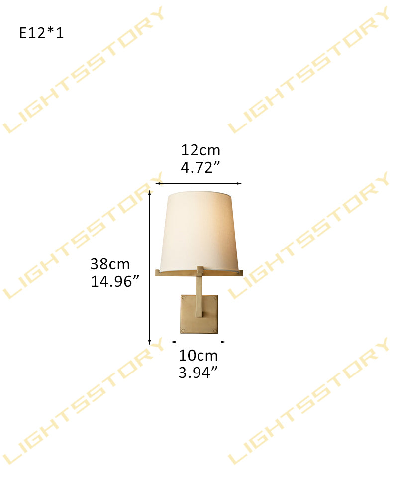 Pauillac Frabic Shade Round Chandelier 36" 48" 60" Lacquered Burnished Brass/Black W-L22*H38CM L8.66"*H14.96" Brass American chandelier