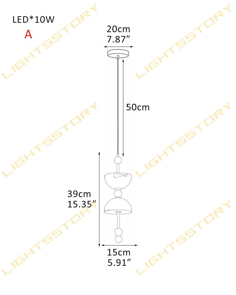LightsStory Alabaster Bowl Cluster Pendant Light - 1 to 9 Lights