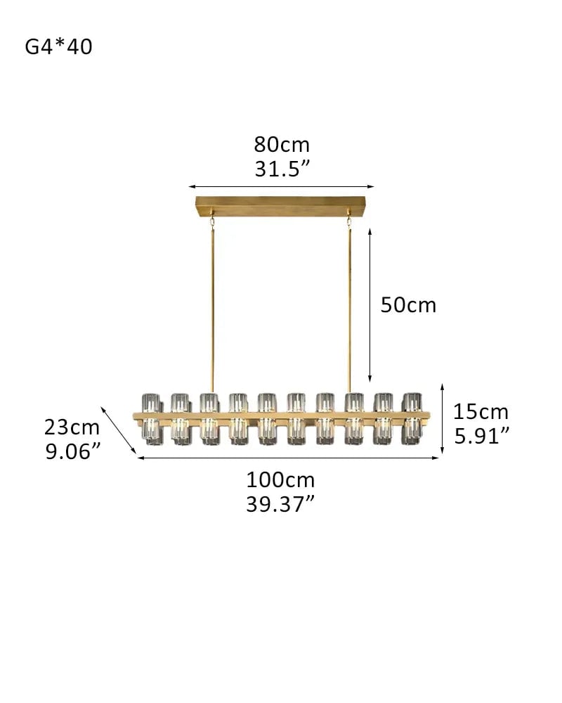 Biarritz Series Geometric Chandelier | Rectangular Wagon Wheel Superior K9 crystal shades and robust solid copper frame, Lacquered Brass and Black finish for Living rooms, dining areas, hotels, and banquet halls American chandelier