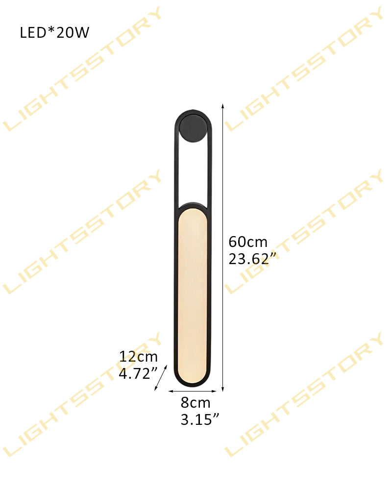 Alabaster Elongated Oval Capsule Gold Mounted Wall Light Sconce - Natural Spanish Alabaster Wall Lamp - Bedroom & Living Room