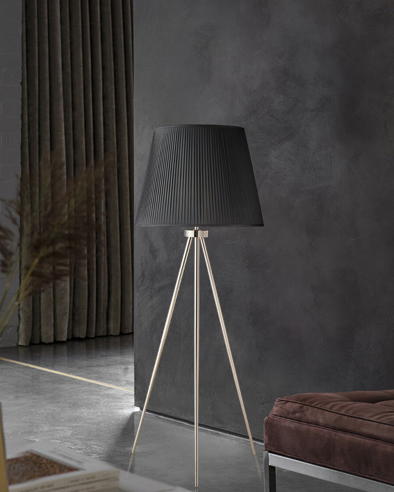 black floor lamp