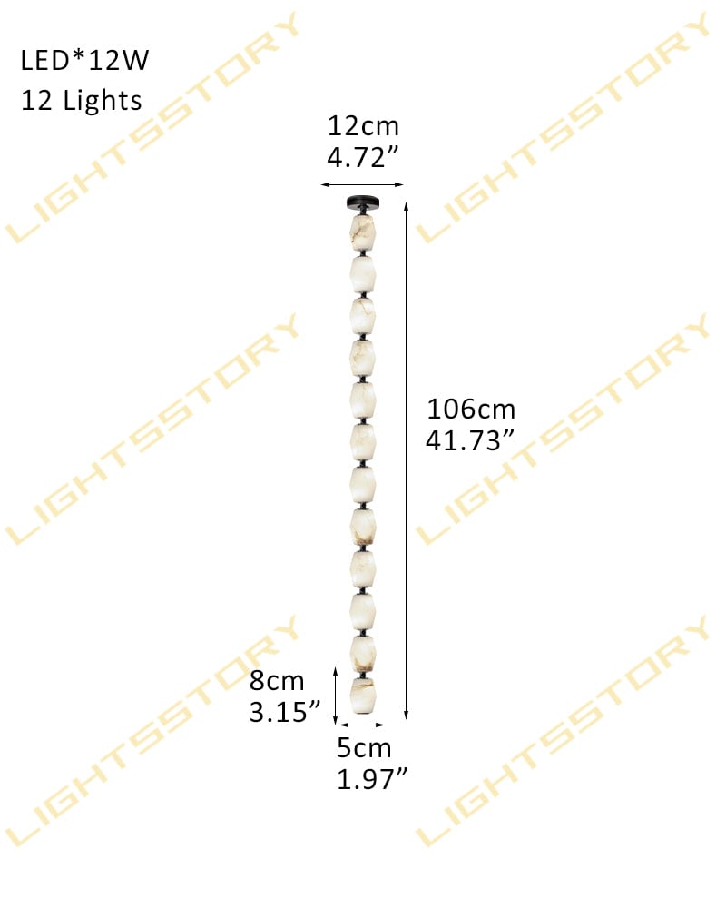 Clairval Series Geometric Chandelier | Linear LED Solid Brass Connectors and Integrated LED Modules, Natural Brass finish for Kitchen Islands and Dining Rooms 12-light-D5*H106CM D1.97"*H41.73" Black American chandelier