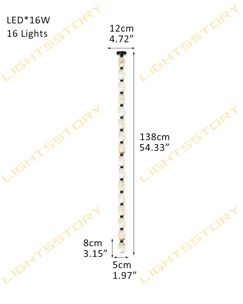 Clairval Series Geometric Chandelier | Linear LED Solid Brass Connectors and Integrated LED Modules, Natural Brass finish for Kitchen Islands and Dining Rooms 16-light-D5*H138CM D1.97"*H54.33" Black American chandelier