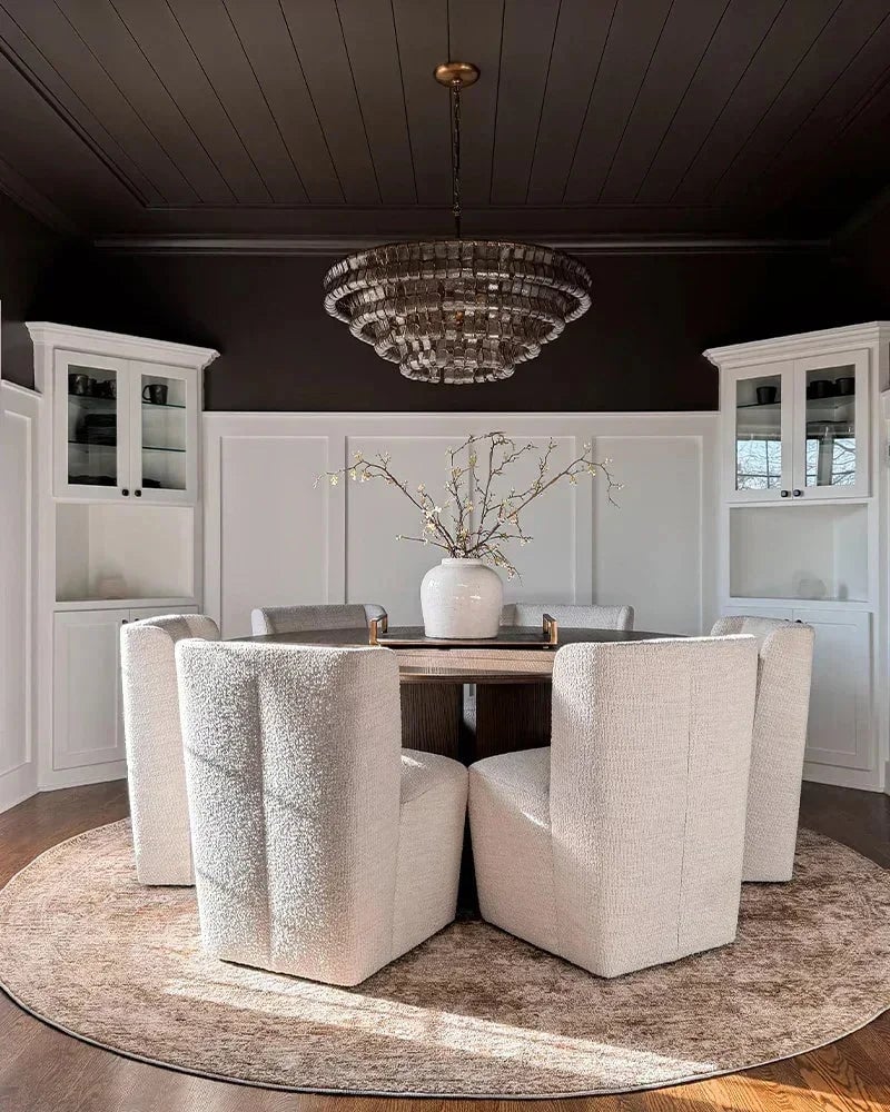 LightsStory Series Ethereal Chandelier | Multi-Tiered Oval Curved Textured Glass with Brass and Black Aluminum, Plated Brass and Black Aluminum for Dining Rooms and Grand Foyers American chandelier