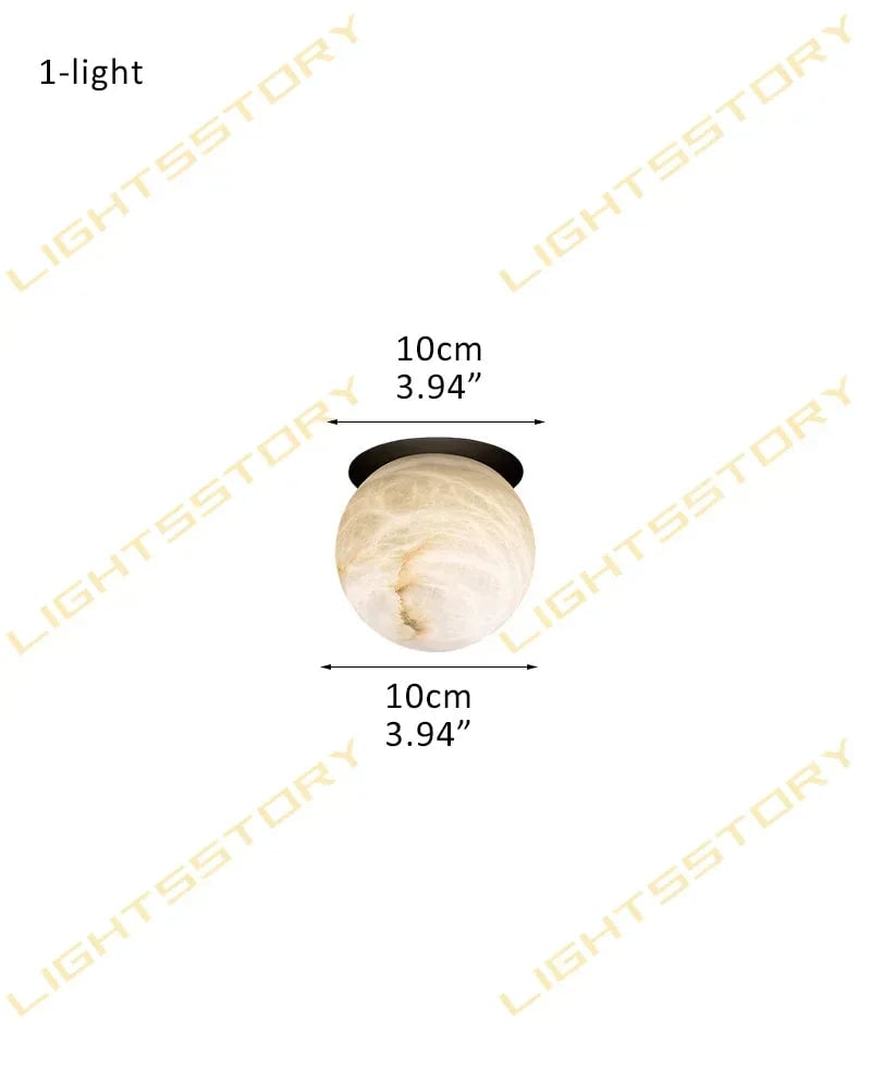 LightsStory Series Ethereal Floor Lamp | Adjustable Cluster Hand-Carved Natural Alabaster, Antique Black Iron for Living Rooms and Reading Nooks 1-light-D10*H10CM D3.94"*H3.94"-Ceiling Black Modern Art Design Floor Lamp