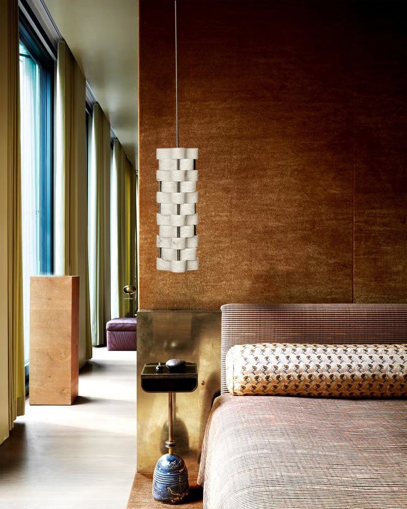 LightsStory Series Geometric Pendant Light | Linear Multi Layer Durable Stainless Steel, Polished Stainless Steel for Kitchen Islands and Dining Rooms Modern Pendant lamp