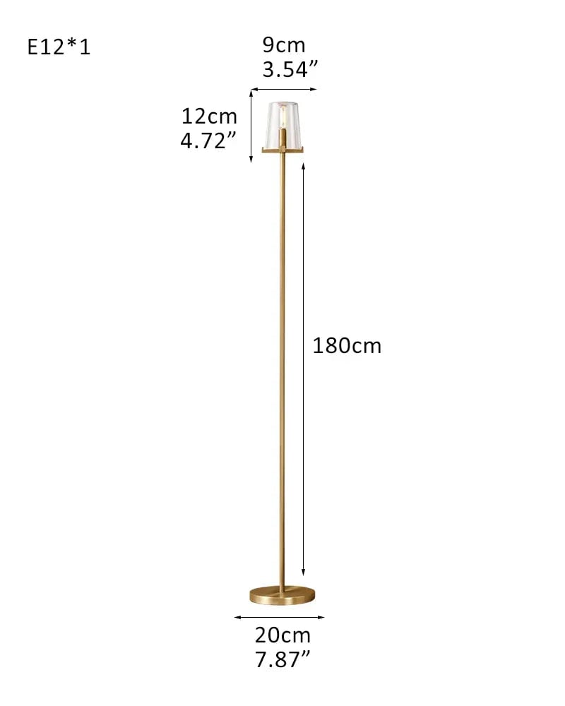 LightsStory Series Geometric Table Lamp | Open Circular Classic brass structure with clear glass shades, Lacquered black brass finish for Living rooms, dining rooms, kitchens, and entryways F-D13*H150CM D5.12"*H59.06" Brass American chandelier